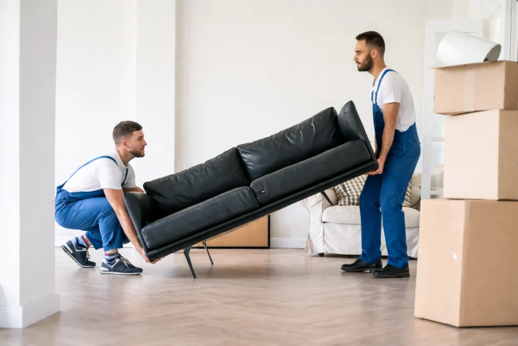 Umzugsunternehmen Lörrach Sofa Transport beim Wohnungsumzug